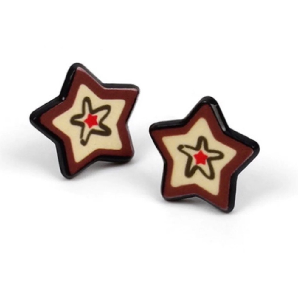 Christmas Stars Stud Earrings